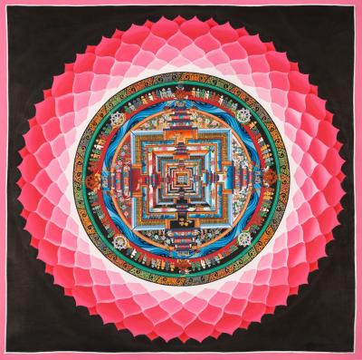 Kalachakra Mandala Original Hand-Painted Traditional Art